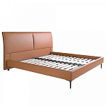 Кровать двуспальная коричневая из экокожи Modern Look варинант исполнения - 2 | Loft Concept во Владивостоке