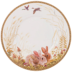 Чайная пара из фарфора с изображением собаки и зайцев 300 мл Hunting Porcelain Collection 2 варинант исполнения - 3 | Loft Concept во Владивостоке