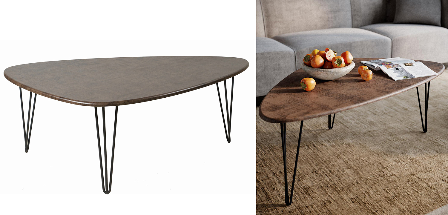 Кофейный стол Dorian Coffee Table brown Кофейный стол Dorian Coffee Table brown - Loft-Concept во Владивостоке