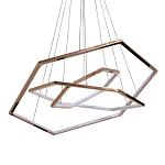 Люстра с 3-мя подвесами в виде шестиугольников Hexagon Horizontal варинант исполнения - 1 | Loft Concept во Владивостоке