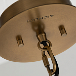 Подвесной светильник с узким цилиндрическим абажуром из черных вертикальных реек Kichler варинант исполнения - 4 | Loft Concept во Владивостоке