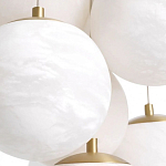 Люстра подвесная круглая с сферическими плафонами из натурального камня Glowing Spheres варинант исполнения - 4 | Loft Concept во Владивостоке