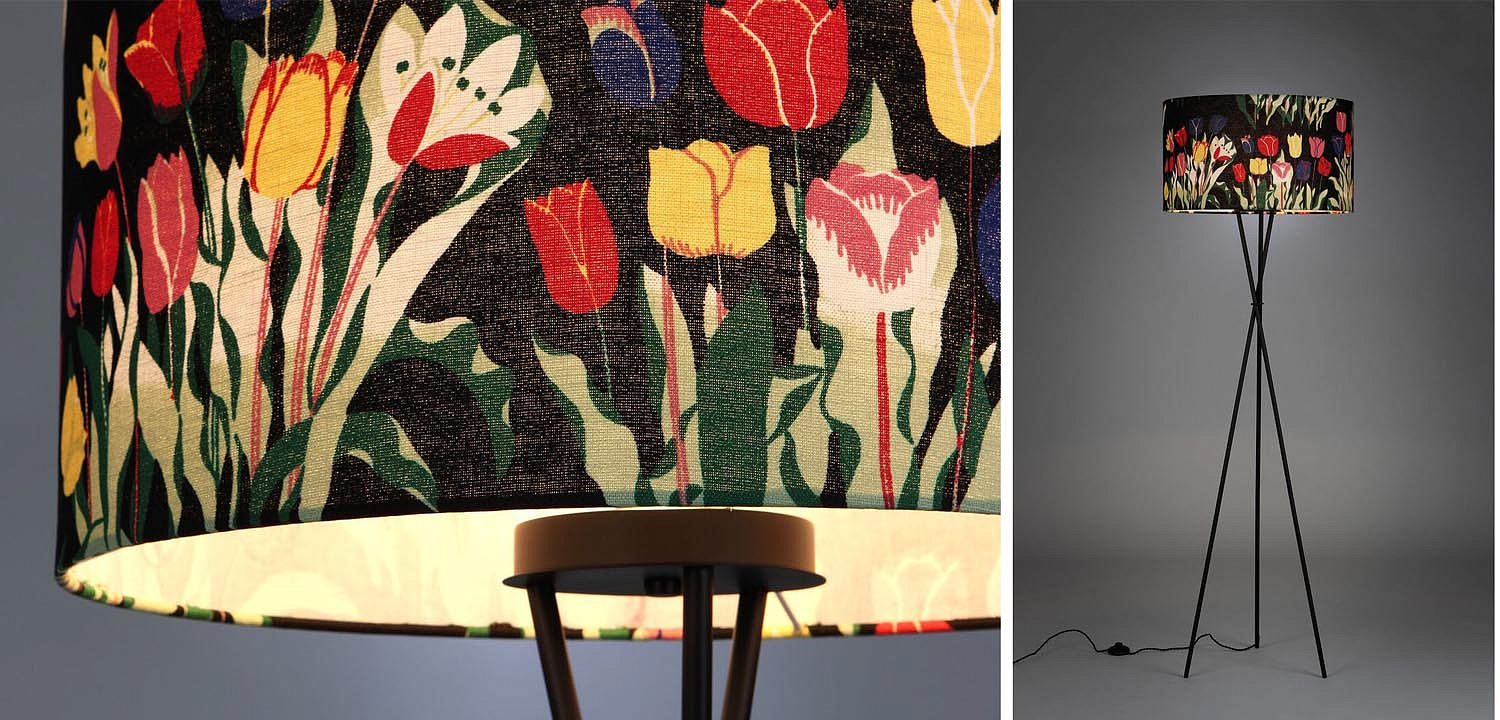 Торшер Colored Lampshade Tulips Floor Lamp Торшер Colored Lampshade Tulips Floor Lamp - Loft-Concept во Владивостоке