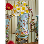 Ваза с птичкой из фарфора с бронзовыми элементами Garden of Eden варинант исполнения - 6 | Loft Concept во Владивостоке