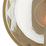 Бра круглое с прозрачным рельефным плафоном Crystal Prism варинант исполнения - 1 | Loft Concept во Владивостоке