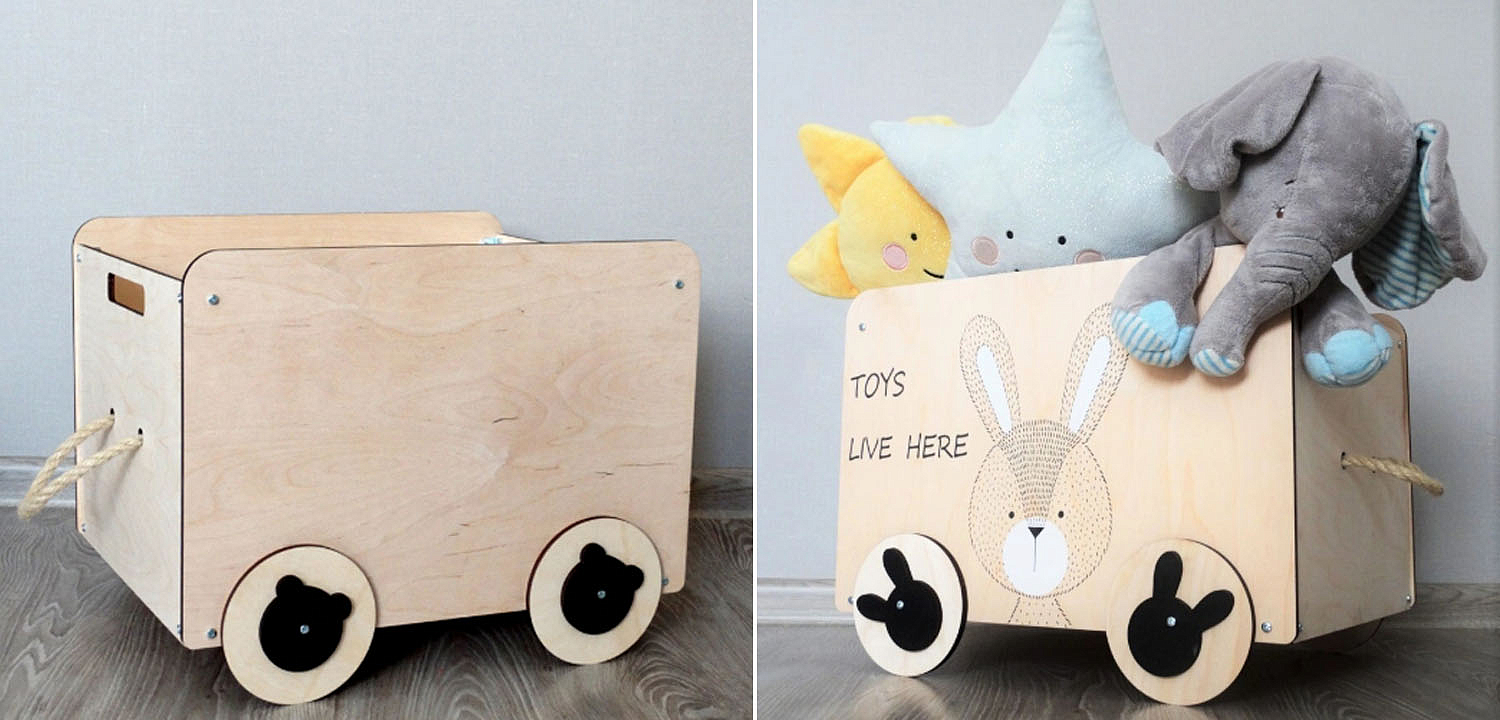 Ящик Wooden Box Bunny Ящик Wooden Box Bunny - Loft-Concept во Владивостоке