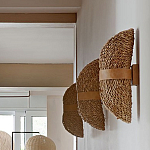 Бра плетеное из ротанга Chainmail варинант исполнения - 1 | Loft Concept во Владивостоке