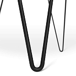 Стол журнальный c круглой столешницей из стекла серого цвета Gray and Gold Marble варинант исполнения - 6 | Loft Concept во Владивостоке