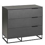 Комод цвета графит с 3-мя ящиками Strict Lines  варинант исполнения - 1 | Loft Concept во Владивостоке