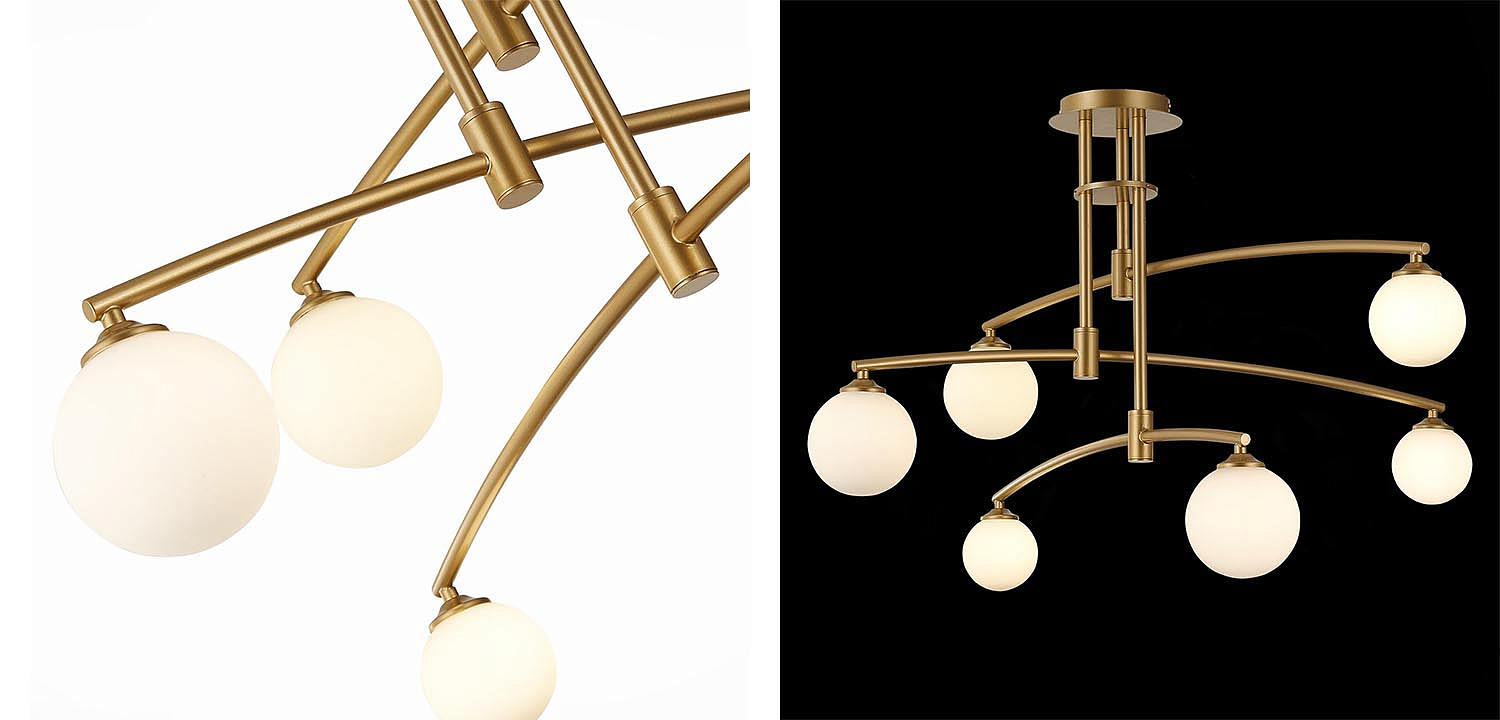 Люстра Glendon Chandelier 6 Balls Люстра Glendon Chandelier 6 Balls - Loft-Concept во Владивостоке