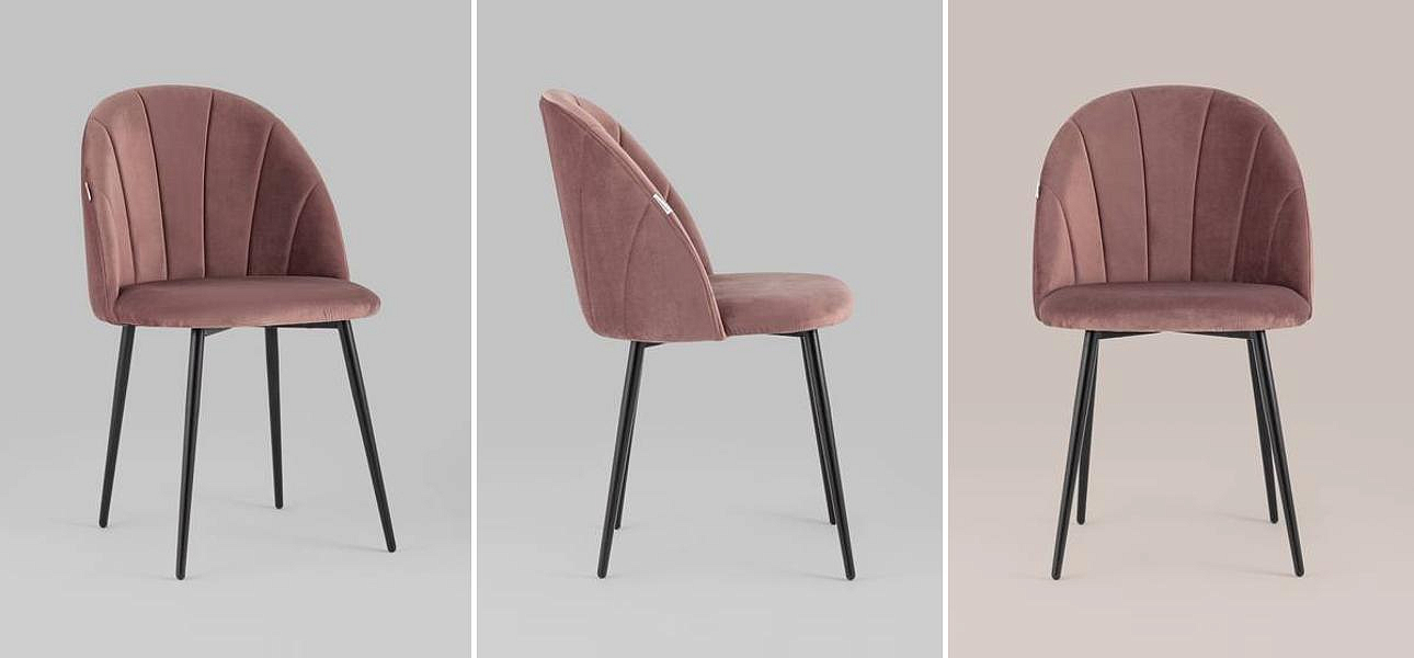 Стул Balsari S Chair Пыльно-Розовый Велюр Стул Balsari S Chair Пыльно-Розовый Велюр - Loft-Concept во Владивостоке