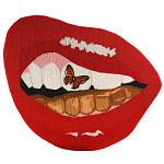 Картина вышивка бисером Grill Cut Out With Butterfly варинант исполнения - 1 | Loft Concept во Владивостоке