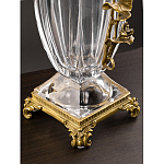 Ваза из прозрачного стекла с бронзовой вставкой в виде цветущей ветви Eden Garden porcelain and bronze варинант исполнения - 4 | Loft Concept во Владивостоке