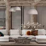 Подвесной светильник в форме купола белого цвета с ажурной бахромой Tactile Line варинант исполнения - 12 | Loft Concept во Владивостоке