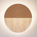 Бра круглое натуральная пробка с бахромой Natural Cork варинант исполнения - 3 | Loft Concept во Владивостоке