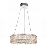 Люстра подвесная круглая из прозрачного хрусталя с корпусом из металла цвета хром Selfsufficient варинант исполнения - 1 | Loft Concept во Владивостоке