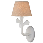 Бра с белым каркасом и тканевым абажуром Natural Stems варинант исполнения - 1 | Loft Concept во Владивостоке