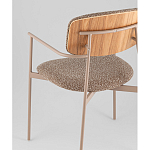 Стул Doe с подклокотниками коричневый варинант исполнения - 3 | Loft Concept во Владивостоке