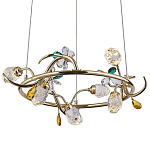 Люстра с хрустальными плафонами и декором Alvere Crystal Chandelier 6 варинант исполнения - 1 | Loft Concept во Владивостоке