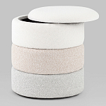 Пуф Three Colors в ткани букле из трех цветов  варинант исполнения - 3 | Loft Concept во Владивостоке