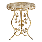 Столик приставной золотистый с орнаментом на столешнице Tanzania варинант исполнения - 1 | Loft Concept во Владивостоке