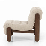 Кресло с деревянным каркасом и обивкой из ткани букле Medieval Furniture варинант исполнения - 1 | Loft Concept во Владивостоке