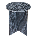 Столик кофейный с столешницей из черного мрамора Compact Black Marble Table варинант исполнения - 1 | Loft Concept во Владивостоке