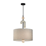 Люстра с серым тканевым плафоном Flourish варинант исполнения - 2 | Loft Concept во Владивостоке