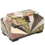 Шкатулка из натурального камня змеевик Stone Casket варинант исполнения - 2 | Loft Concept во Владивостоке