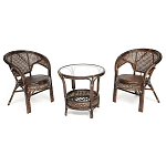 Комплект уличной мебели Angela Dark Brown варинант исполнения - 1 | Loft Concept во Владивостоке