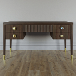 Письменный стол с 4-мя ящиками Elsa Dreams Walnut варинант исполнения - 5 | Loft Concept во Владивостоке