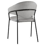 Серый стул с обивкой из искусственной замши Alexis варинант исполнения - 5 | Loft Concept во Владивостоке