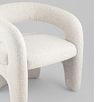 Кресло дизайнерское для лаунж зоны жемчужного цвета Pearl Lounge варинант исполнения - 4 | Loft Concept во Владивостоке