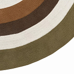 Ковер круглый из хлопка с контрастным узором Bullseye 150 варинант исполнения - 4 | Loft Concept во Владивостоке