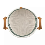 Корзина для хранения с ручками плетеная Interlacement Green  варинант исполнения - 1 | Loft Concept во Владивостоке