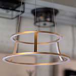 Люстра золотого цвета с 2-мя светодиодными кольцами Eurofase варинант исполнения - 7 | Loft Concept во Владивостоке