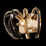 Бра золотого цвета с изогнутыми хрустальными элементами Radiant Ribbons варинант исполнения - 3 | Loft Concept во Владивостоке