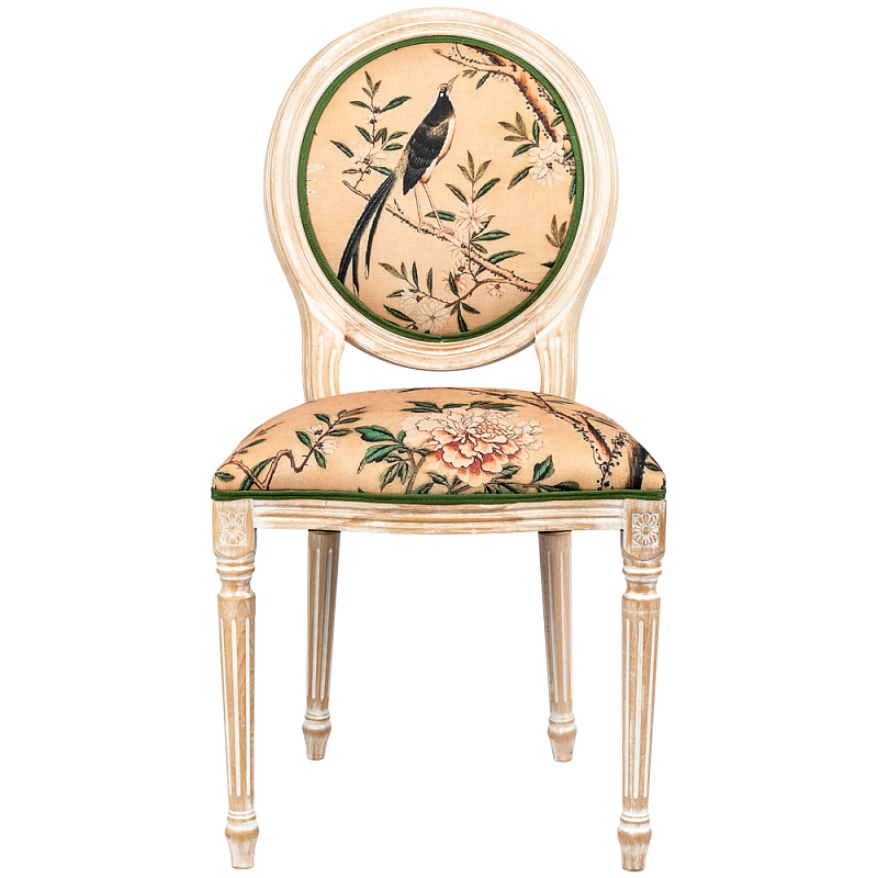 Стул Beige and Green Chinoiserie Stool Бежевый Зеленый Стул Beige and Green Chinoiserie Stool Бежевый Зеленый во Владивостоке | Loft Concept