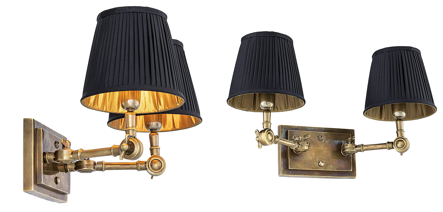 Бра Eichholtz Wall Lamp Wentworth Double Brass Бра Eichholtz Wall Lamp Wentworth Double Brass - Loft-Concept во Владивостоке
