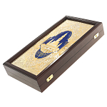 Нарды настольные из натурального камня лазурит и долерит Backgammon from Stone варинант исполнения - 13 | Loft Concept во Владивостоке