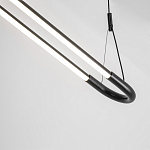 Светодиодная люстра Black LED Circle and Oval Lamp варинант исполнения - 4 | Loft Concept во Владивостоке