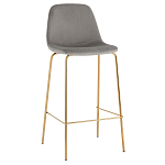 Барный стул на золотистых ножках VENDRAMIN Grey варинант исполнения - 1 | Loft Concept во Владивостоке