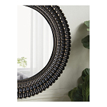 Зеркало круглое с текстурированным дизайном рамы Helios варинант исполнения - 6 | Loft Concept во Владивостоке