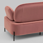 Диван в велюровой обивке цвета пыльная роза COLOR BLOCK варинант исполнения - 7 | Loft Concept во Владивостоке