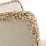 Кресло с декором бахрома Linen Fringe Chair Beige варинант исполнения - 5 | Loft Concept во Владивостоке