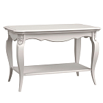 Стол журнальный белый из массива бука с полкой в стиле прованс White Provence варинант исполнения - 1 | Loft Concept во Владивостоке