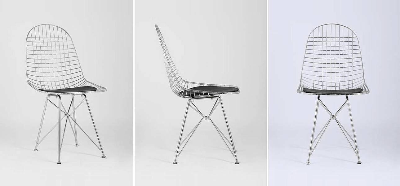 Стул Bertoia S Chair Хромированный Металл Стул Bertoia S Chair Хромированный Металл - Loft-Concept во Владивостоке