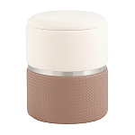 Пуф Mauldine с ящиком светло-коричневый с экокожей варинант исполнения - 1 | Loft Concept во Владивостоке