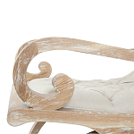 Кресло-качалка с мягкой обивкой из льна Ella Armchair beige варинант исполнения - 3 | Loft Concept во Владивостоке