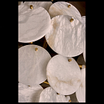 Люстра трехъярусная с подвесками из округлых элементов Cryptocrystalline Stone варинант исполнения - 3 | Loft Concept во Владивостоке